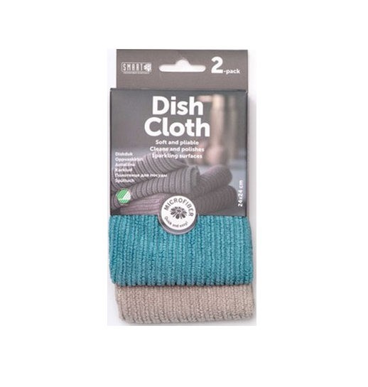 Тряпочки Smart Microfiber для кухни 2шт. 24см*24см Цвет Морская волна и Светло серый
Тряпочки Smart Microfiber для кухни 2шт. 24см*24см Цвет Морская волна и Светло серый