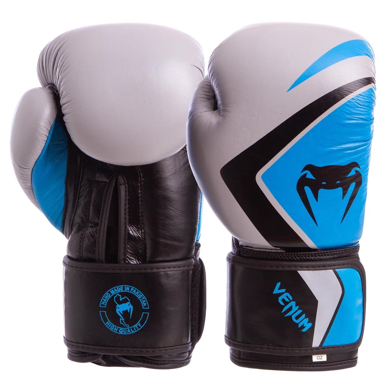 Перчатки для бокса и единоборств VENUM CONTENDER 2.0 Heroe кожаные 8202 Grey-Black-Blue 10 унций
Перчатки для бокса и единоборств VENUM CONTENDER 2.0 Heroe кожаные 8202 Grey-Black-Blue 10 унций
