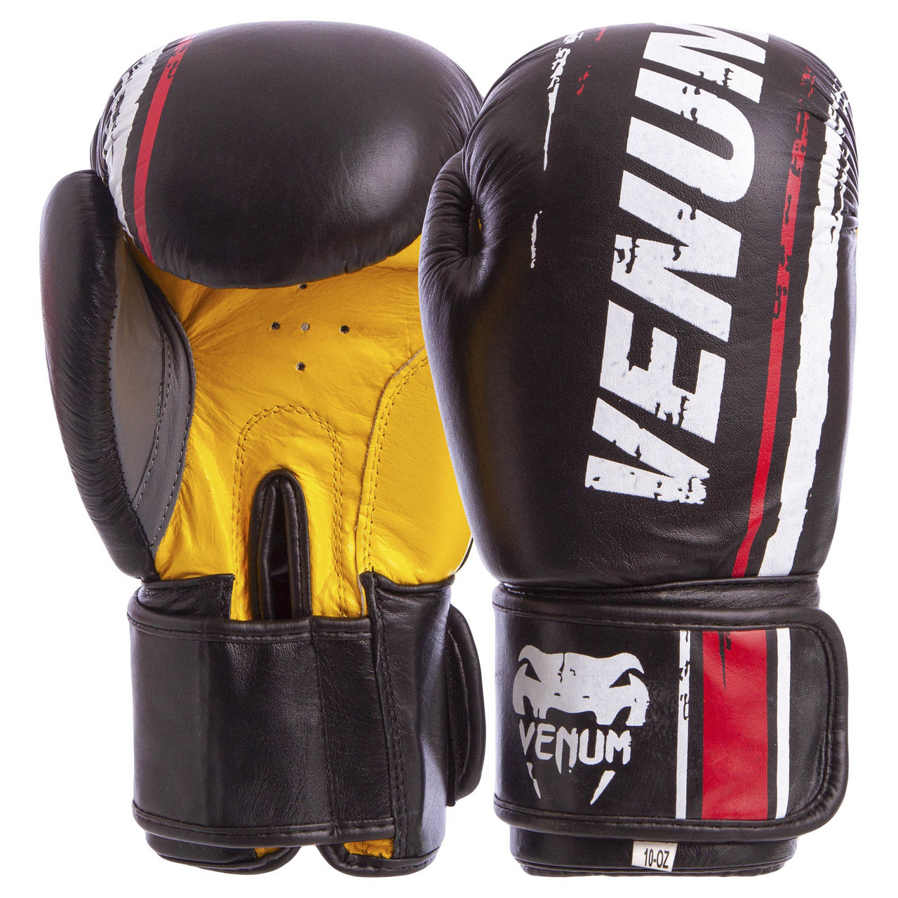 Перчатки для бокса и единоборств Venum Heroe кожаные 6749 Black-Yellow-White 10 унций
Перчатки для бокса и единоборств Venum Heroe кожаные 6749 Black-Yellow-White 10 унций