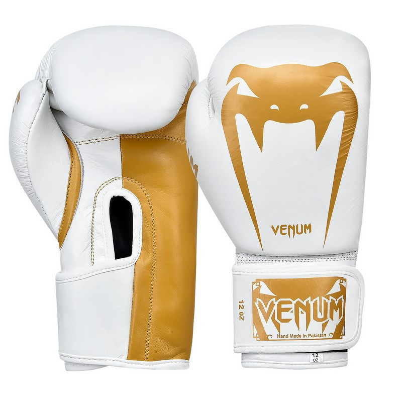 Перчатки для бокса и единоборств Venum Giant Heroe кожаные 8315 White-Gold 12 унций
Перчатки для бокса и единоборств Venum Giant Heroe кожаные 8315 White-Gold 12 унций