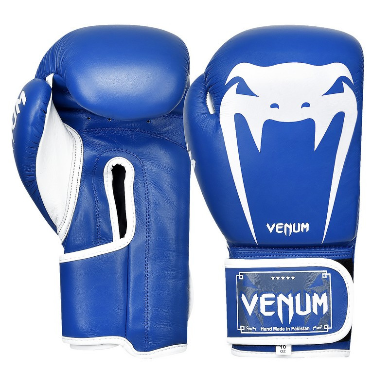 Перчатки для бокса и единоборств Venum Giant Heroe кожаные 8315 Blue-White 10 унций
Перчатки для бокса и единоборств Venum Giant Heroe кожаные 8315 Blue-White 10 унций
