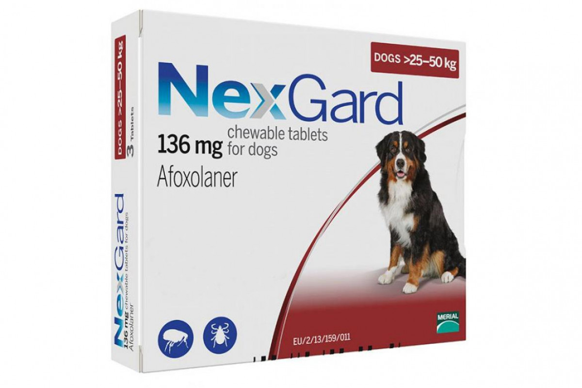 Таблетки Boehringer Ingelheim NexGard от блох и клещей для собак XL, 25-50 кг, 1 таблетка
Таблетки Boehringer Ingelheim NexGard от блох и клещей для собак XL, 25-50 кг, 1 таблетка