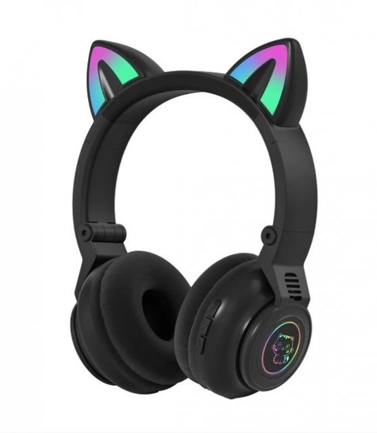 Беспроводные Bluetooth наушники с кошачьими ушками STN-26 Cat Ear LED подсветка Черный
Беспроводные Bluetooth наушники с кошачьими ушками STN-26 Cat Ear LED подсветка Черный