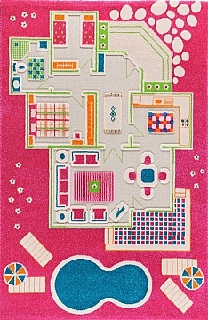 Детский игровой ковер "Игровой домик" розовый, размер L, 134x200см - IVI (20-972632)
Детский игровой ковер "Игровой домик" розовый, размер L, 134x200см - IVI (20-972632)