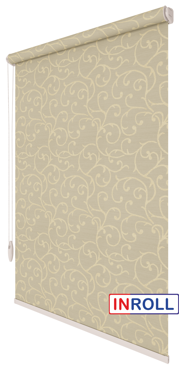 Ролета тканевая INROLL Есо-Standart 170х165 см Akant Бежевый 1839 
Ролета тканевая INROLL Есо-Standart 170х165 см Akant Бежевый 1839