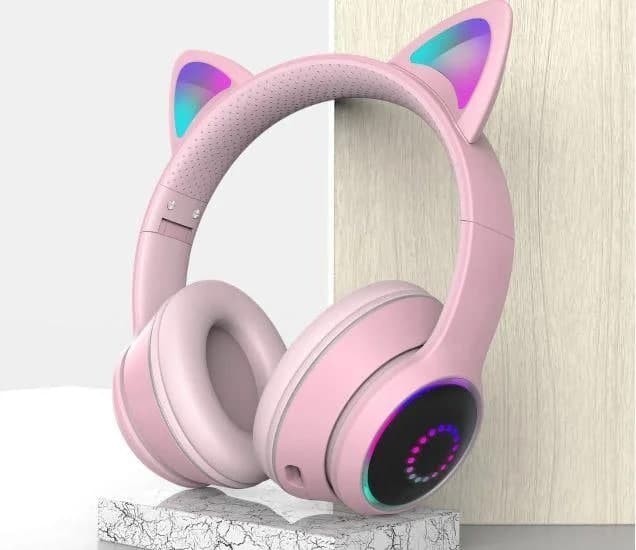 Наушники беспроводные TUCCI К26 PRO Накладные с кошачьими ушками Bluetooth гарнитура Pink
Наушники беспроводные TUCCI К26 PRO Накладные с кошачьими ушками Bluetooth гарнитура Pink