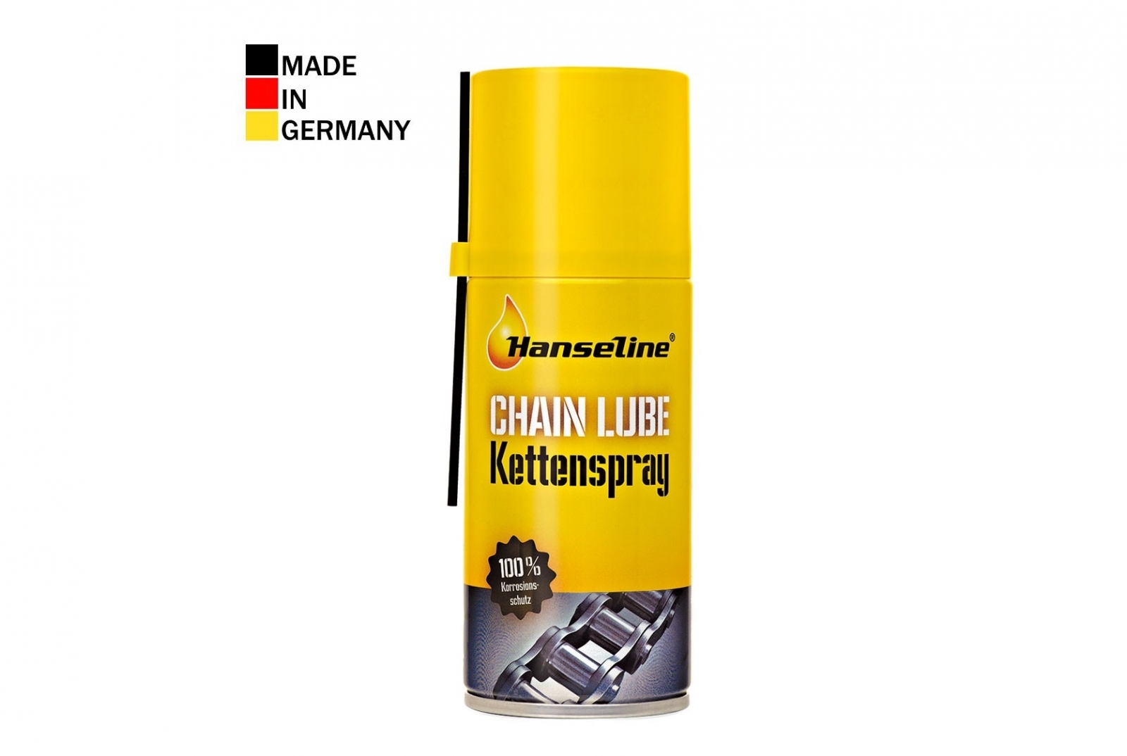 Спрей-смазка для велосипедной цепи стальной HANSELINE CHAIN LUBE Aerosol 150ml CLU-009
Спрей-смазка для велосипедной цепи стальной HANSELINE CHAIN LUBE Aerosol 150ml CLU-009