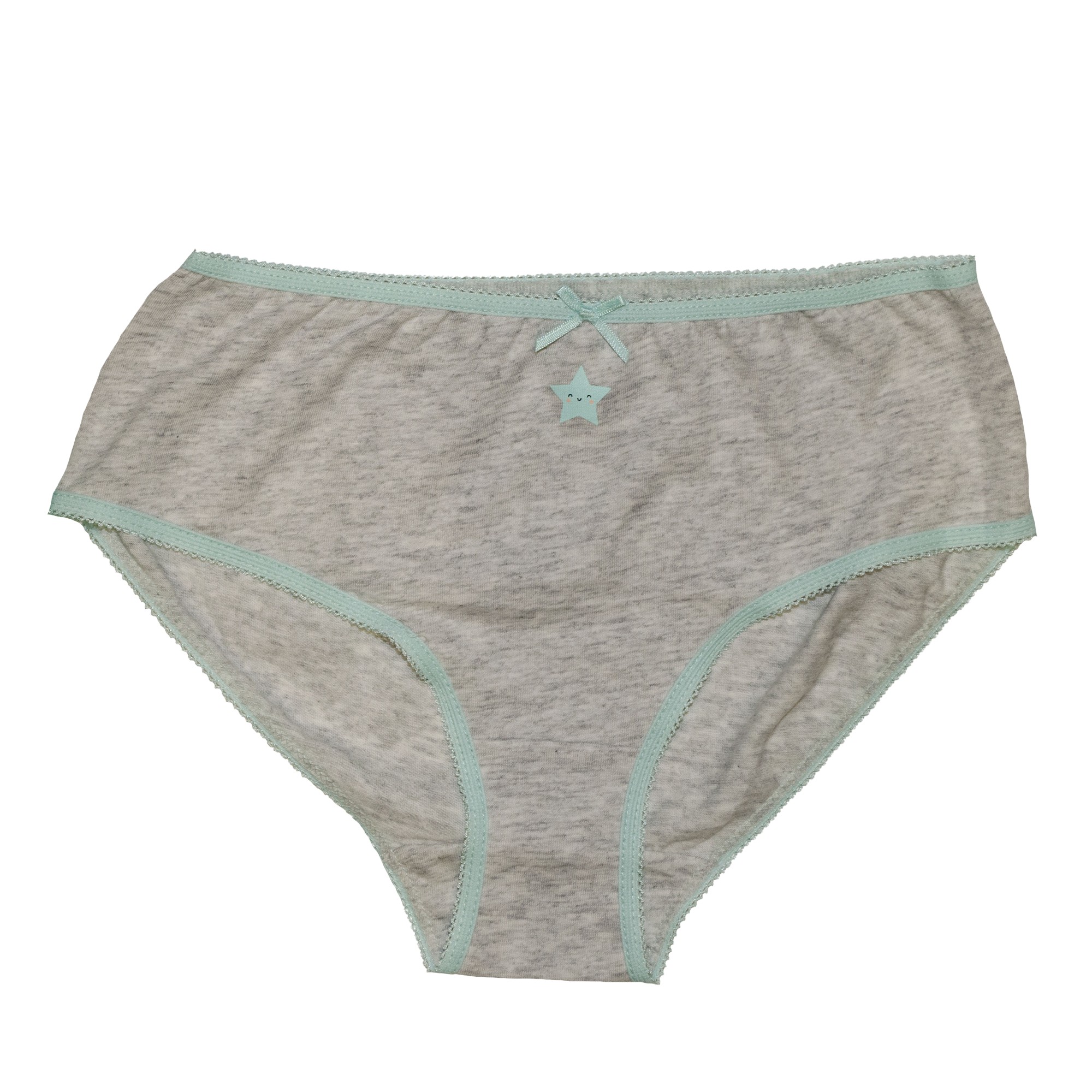 Трусы для девочки ( 1 шт ) George серого цвета с рисунком и резинками мятного цвета 13-14 лет (158-164) 513 
Трусы для девочки ( 1 шт ) George серого цвета с рисунком и резинками мятного цвета 13-14 лет (158-164) 513