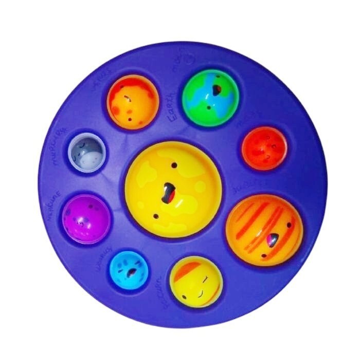 Игрушка - антистресс "POP IT!", " Simple Dimple "Планеты" 18х18 см Симпл Димпл для детей, разноцветный
Игрушка - антистресс "POP IT!", " Simple Dimple "Планеты" 18х18 см Симпл Димпл для детей, разноцветный