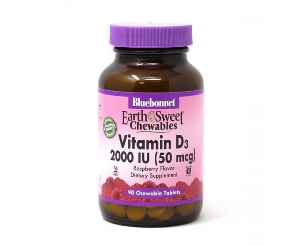 Вітамін D3 Vitamin D3 Bluebonnet Nutrition 2000 МО малина 90 жувальних таблеток (BB168)
Вітамін D3 Vitamin D3 Bluebonnet Nutrition 2000 МО малина 90 жувальних таблеток (BB168)