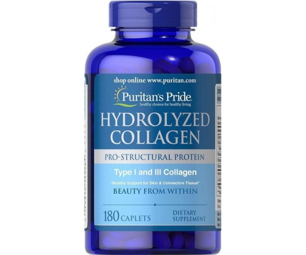 Колаген Hydrolyzed Collagen Puritan's Pride гідролізований 1000 мг 180 каплет (PP137)
Колаген Hydrolyzed Collagen Puritan's Pride гідролізований 1000 мг 180 каплет (PP137)