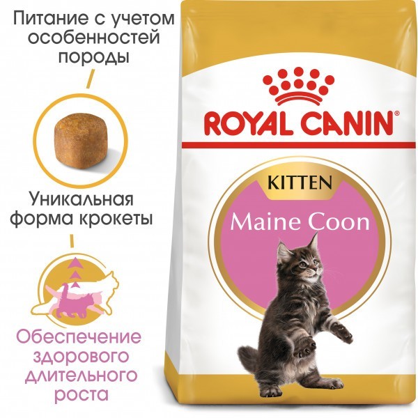Сухой корм для котят до 15 месяцев Royal Canin mainecoon (мейн-кун) kitten 2 кг 2558020
Сухой корм для котят до 15 месяцев Royal Canin mainecoon (мейн-кун) kitten 2 кг 2558020