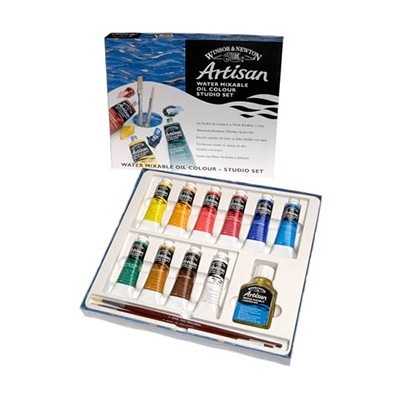 Набор масляных водорасстворимых красок Winsor & Newton Artisan Studio Set 10х37 мл + льняное масло и кисть
Набор масляных водорасстворимых красок Winsor & Newton Artisan Studio Set 10х37 мл + льняное масло и кисть