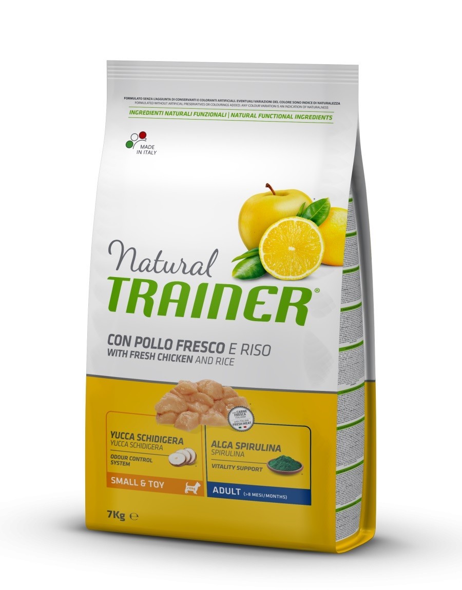 Сухий корм для собак Trainer Natural Super Premium Adult Mini Con Pollo Fresco, Riso & Aloe Vera 7 кг повноцінний раціон для дорослих собак дрібних порід
Сухий корм для собак Trainer Natural Super Premium Adult Mini Con Pollo Fresco, Riso & Aloe Vera 7 кг повноцінний раціон для дорослих собак дрібних порід