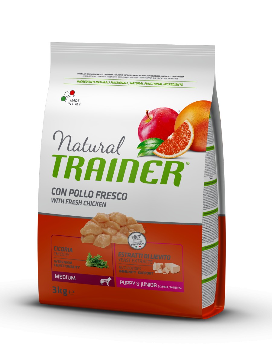 Сухой корм для собак Trainer Natural Super Premium Puppy&Junior Medium 3 кг полноценный рацион для щенков средних пород возрастом до 15 месяцев
Сухой корм для собак Trainer Natural Super Premium Puppy&Junior Medium 3 кг полноценный рацион для щенков средних пород возрастом до 15 месяцев