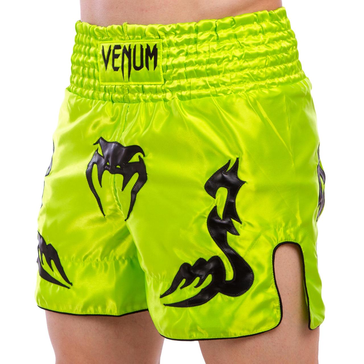Шорты для тайского бокса и кикбоксинга Venum Inferno Heroe 5807 размер L (48-50) Green-Black
Шорты для тайского бокса и кикбоксинга Venum Inferno Heroe 5807 размер L (48-50) Green-Black