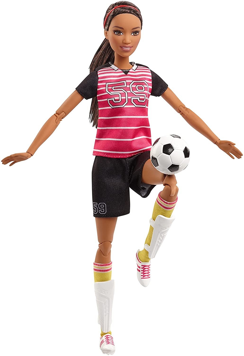 Кукла Barbie Made to Move Soccer Player Doll Безграничные движения Футболистка Брюнетка (FCX82)
Кукла Barbie Made to Move Soccer Player Doll Безграничные движения Футболистка Брюнетка (FCX82)