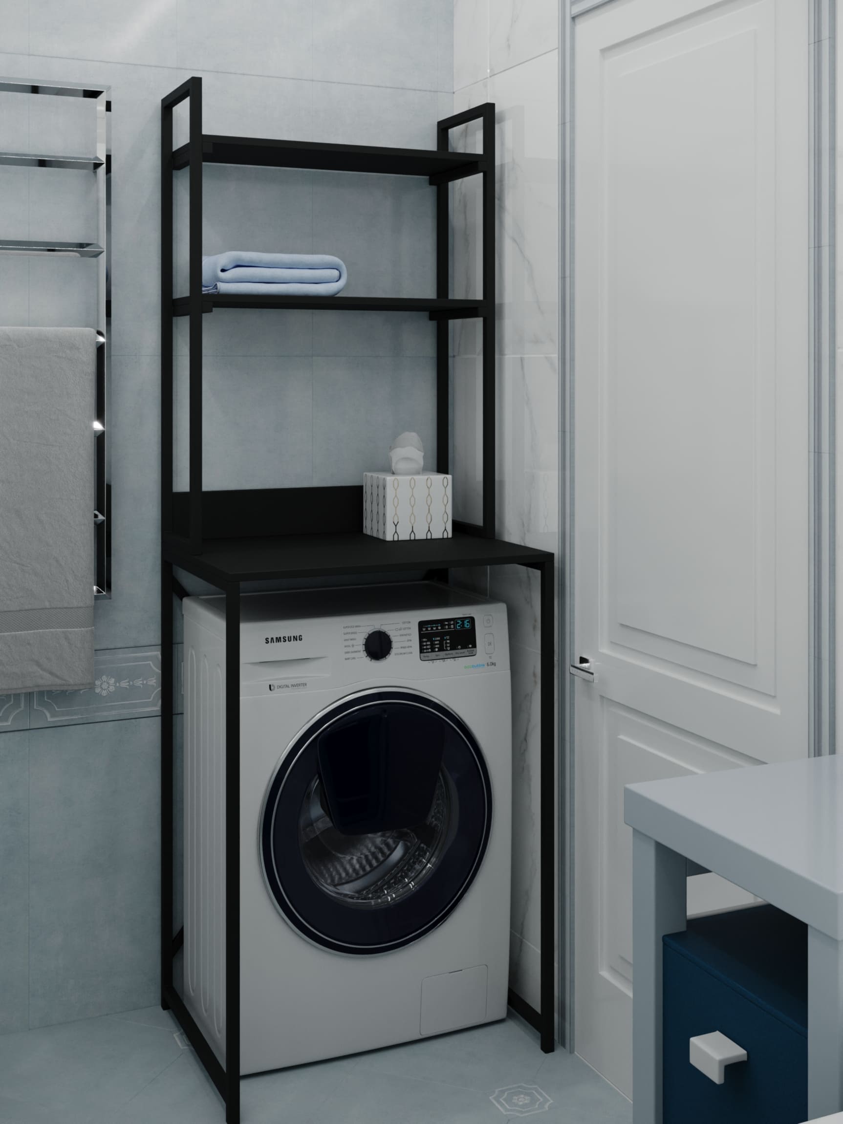 Тумба под стиральную машину с полками Loft черный Rimos 650х1880х500 мм Черный (Z-50_BL_BL)
Тумба под стиральную машину с полками Loft черный Rimos 650х1880х500 мм Черный (Z-50_BL_BL)
