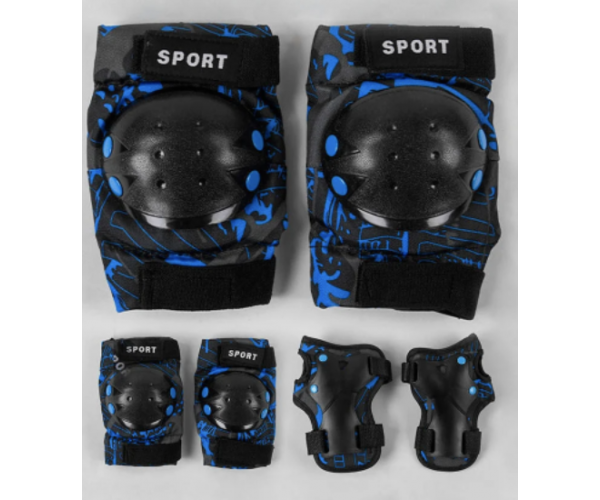 Комплект защиты при катании, TK Sport, С44544 наколенники, налокотники, защита на запястья, чулочного типа, размер М, Черно-синяя
Комплект защиты при катании, TK Sport, С44544 наколенники, налокотники, защита на запястья, чулочного типа, размер М, Черно-синяя