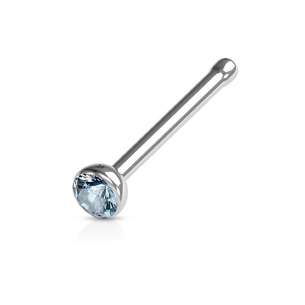Серьга для пирсинга носа PiercedFish NOSEB031, с фианитом (Толщина 1 мм, цвет: голубой)
Серьга для пирсинга носа PiercedFish NOSEB031, с фианитом (Толщина 1 мм, цвет: голубой)