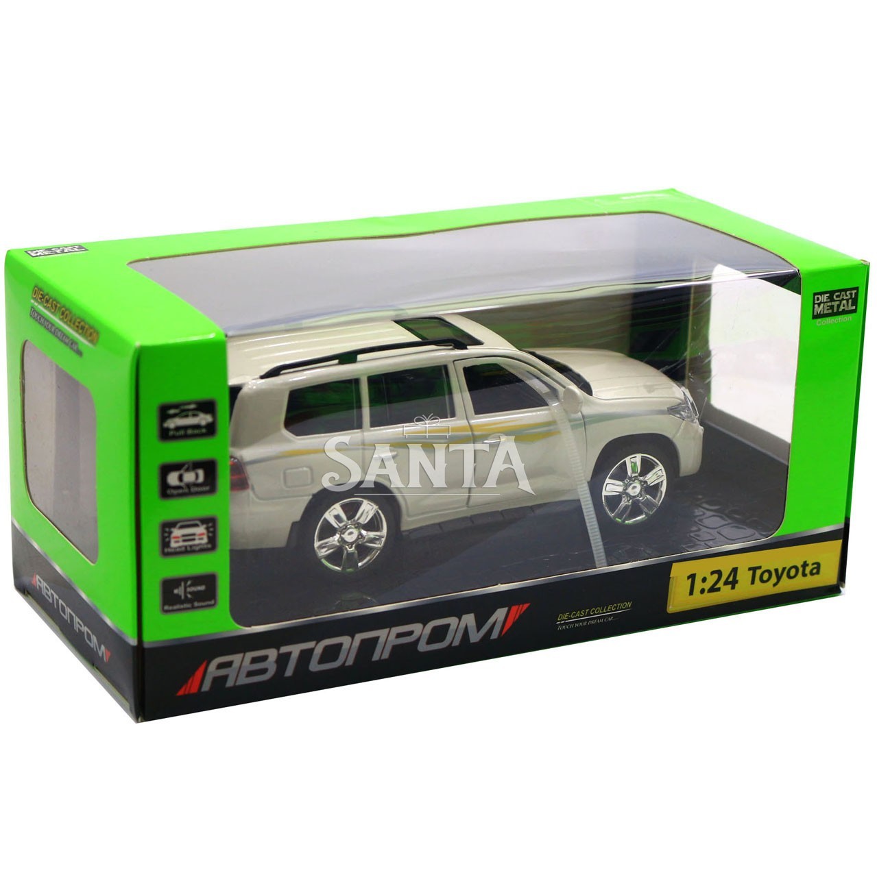 Машинка игровая автопром «Toyota» Тойота джип, металл, 18, Белый (свет, звук, двери открываются) 7666
Машинка игровая автопром «Toyota» Тойота джип, металл, 18, Белый (свет, звук, двери открываются) 7666