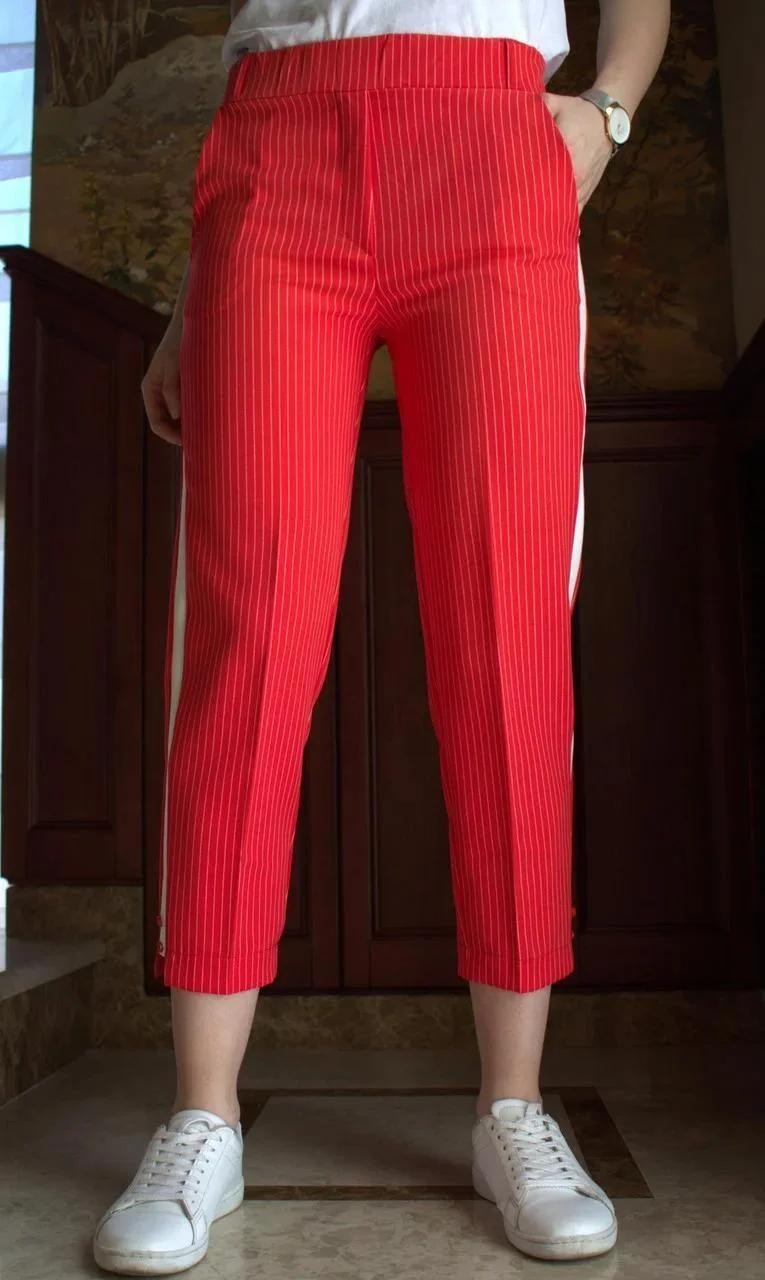 Брюки Classic Fashion женские в полоску с лампасом на лето красные М, Брюки Classic Fashion женские в полоску с лампасом на лето красные 46 М
Брюки Classic Fashion женские в полоску с лампасом на лето красные М, Брюки Classic Fashion женские в полоску с лампасом на лето красные 46 М