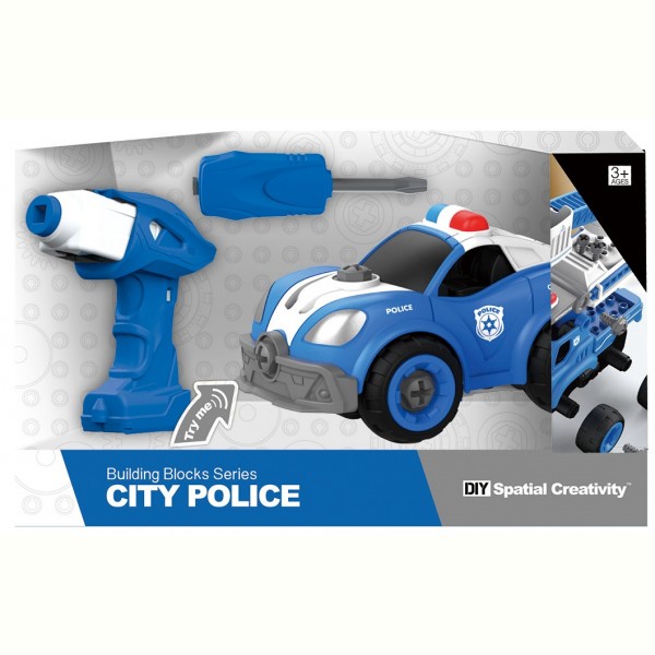 Полицейская машина с электродвигателем Diy Spatial Creativity LM8021-DZ-1
Полицейская машина с электродвигателем Diy Spatial Creativity LM8021-DZ-1