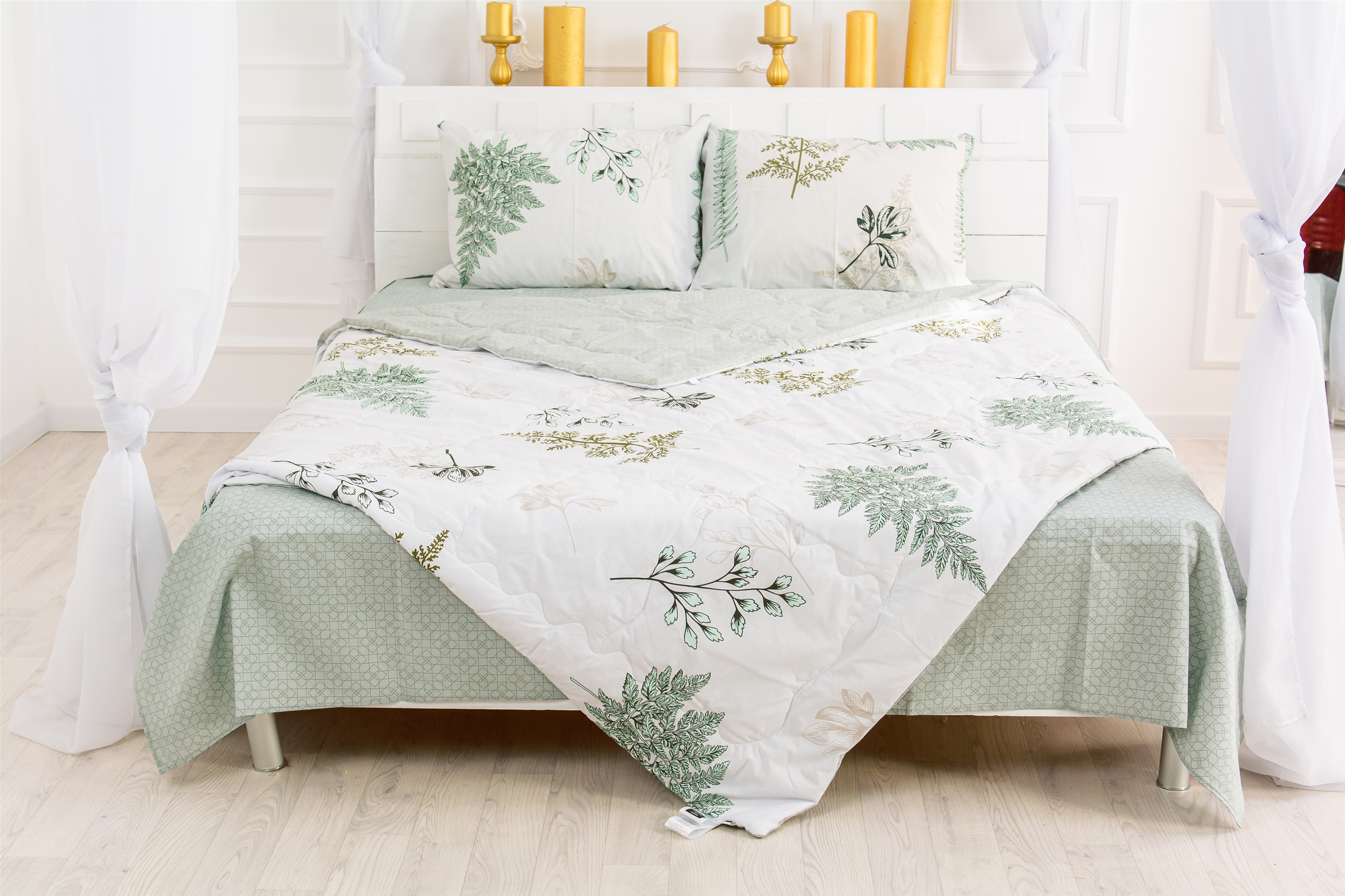 Летний постельный комплект MirSon №2610 Silk Kapok 17-0006 Donata Одеяло + 2 подушки 50x70 + 2 наволочки + простынь
Летний постельный комплект MirSon №2610 Silk Kapok 17-0006 Donata Одеяло + 2 подушки 50x70 + 2 наволочки + простынь
