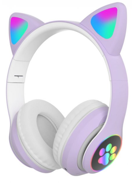 Беспроводные наушники с кошачьими ушками и RGB подсветкой Cat MDR VZV-23 M BT Фиолетовые Violet (23 MDR Violet)
Беспроводные наушники с кошачьими ушками и RGB подсветкой Cat MDR VZV-23 M BT Фиолетовые Violet (23 MDR Violet)