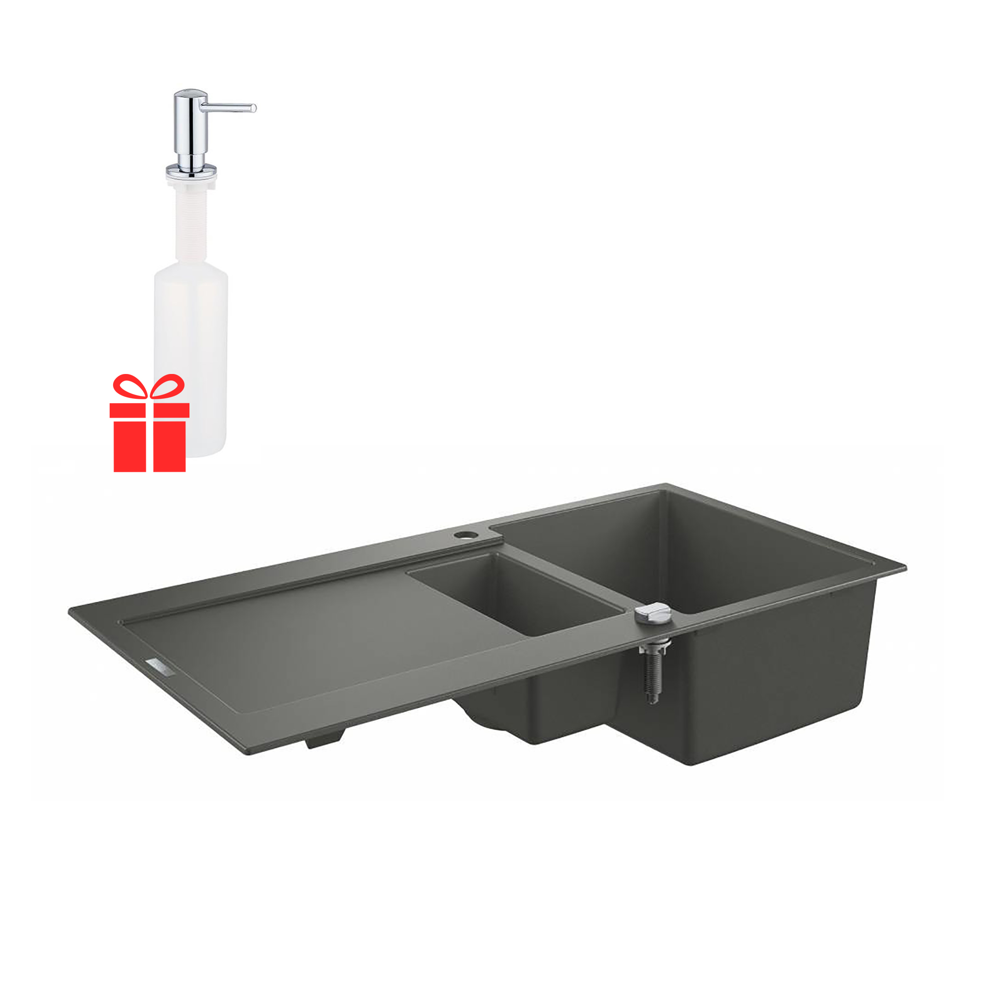 Набор Grohe мойка кухонная K500 31646AT0 + дозатор для моющего средства Contemporary 40536000
Набор Grohe мойка кухонная K500 31646AT0 + дозатор для моющего средства Contemporary 40536000
