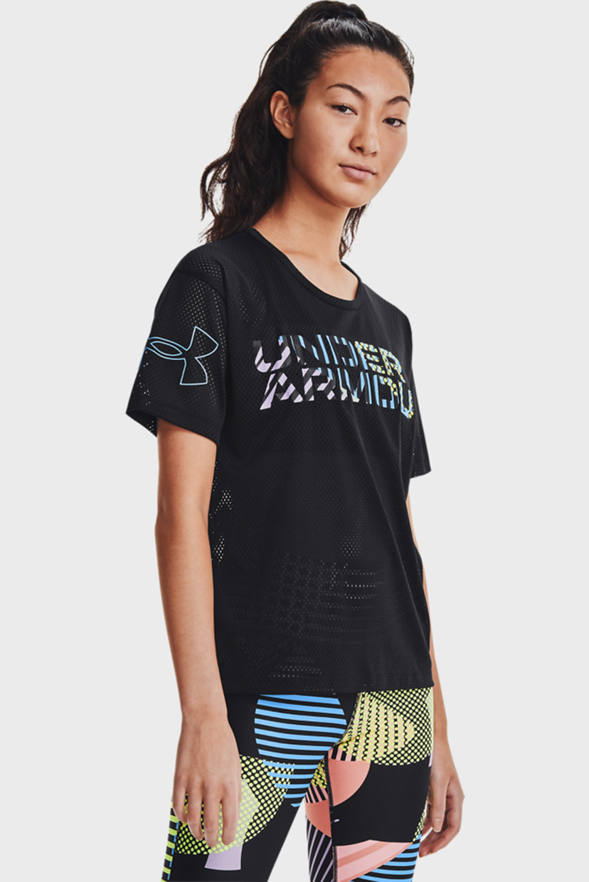 Женская черная футболка UA Mesh Geo Graphic SS Under Armour  1363257-001, Женская черная футболка UA Mesh Geo Graphic SS Under Armour XS 1363257-001 
Женская черная футболка UA Mesh Geo Graphic SS Under Armour  1363257-001, Женская черная футболка UA Mesh Geo Graphic SS Under Armour XS 1363257-001