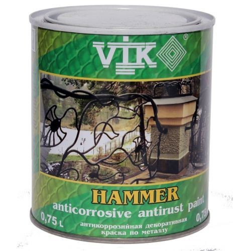 Краска по металлу VIK Hammer антикоррозийная с молотковым эффектом светло-коричневый (115) 0,75 л
Краска по металлу VIK Hammer антикоррозийная с молотковым эффектом светло-коричневый (115) 0,75 л
