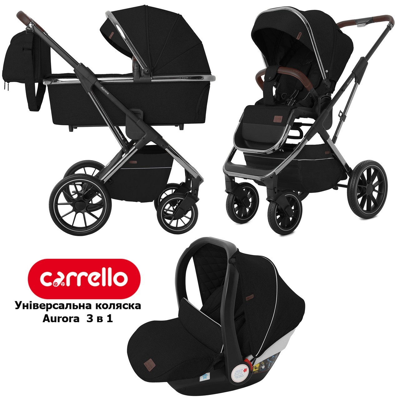 Детская универсальная коляска CARRELLO Aurora CRL-6502/1 (3in1) Space Black Черный (CRL-6502/1 (3in1) Space Black)
Детская универсальная коляска CARRELLO Aurora CRL-6502/1 (3in1) Space Black Черный (CRL-6502/1 (3in1) Space Black)