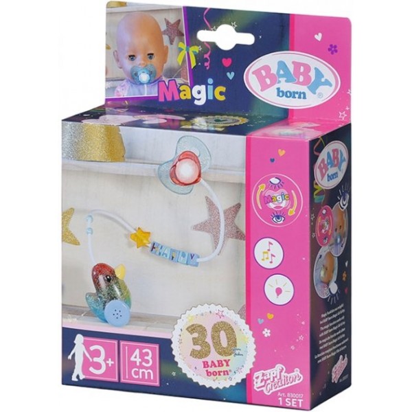 Интерактивная пустышка для куклы BABY BORN серии "День Рождения" - ВОЛШЕБНАЯ ПУСТЫШКА (свет,звук,для 43cm) 830017
Интерактивная пустышка для куклы BABY BORN серии "День Рождения" - ВОЛШЕБНАЯ ПУСТЫШКА (свет,звук,для 43cm) 830017