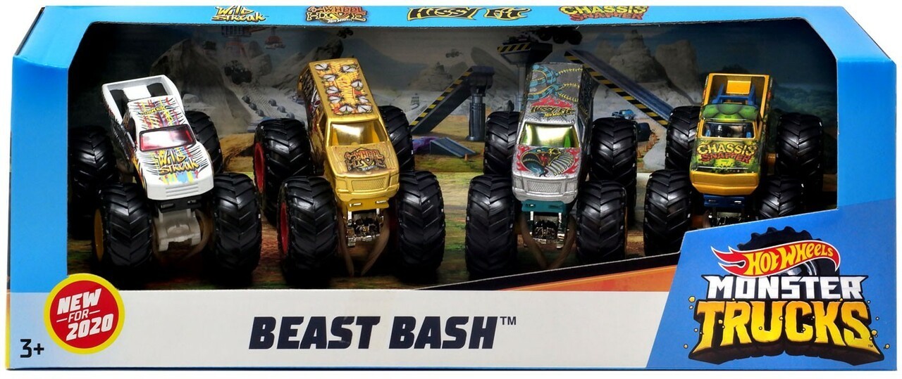 Набор машинок Hot Wheels Monster Trucks BEAST BASH 1:64 Внедорожник 4 шт. GBP23 - GJG
Набор машинок Hot Wheels Monster Trucks BEAST BASH 1:64 Внедорожник 4 шт. GBP23 - GJG
