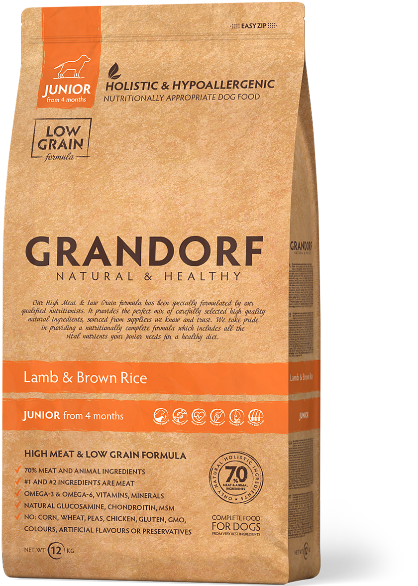Сухой корм для щенков всех пород Grandorf Lamb & Brown Rice Junior All Breeds 12 кг
Сухой корм для щенков всех пород Grandorf Lamb & Brown Rice Junior All Breeds 12 кг