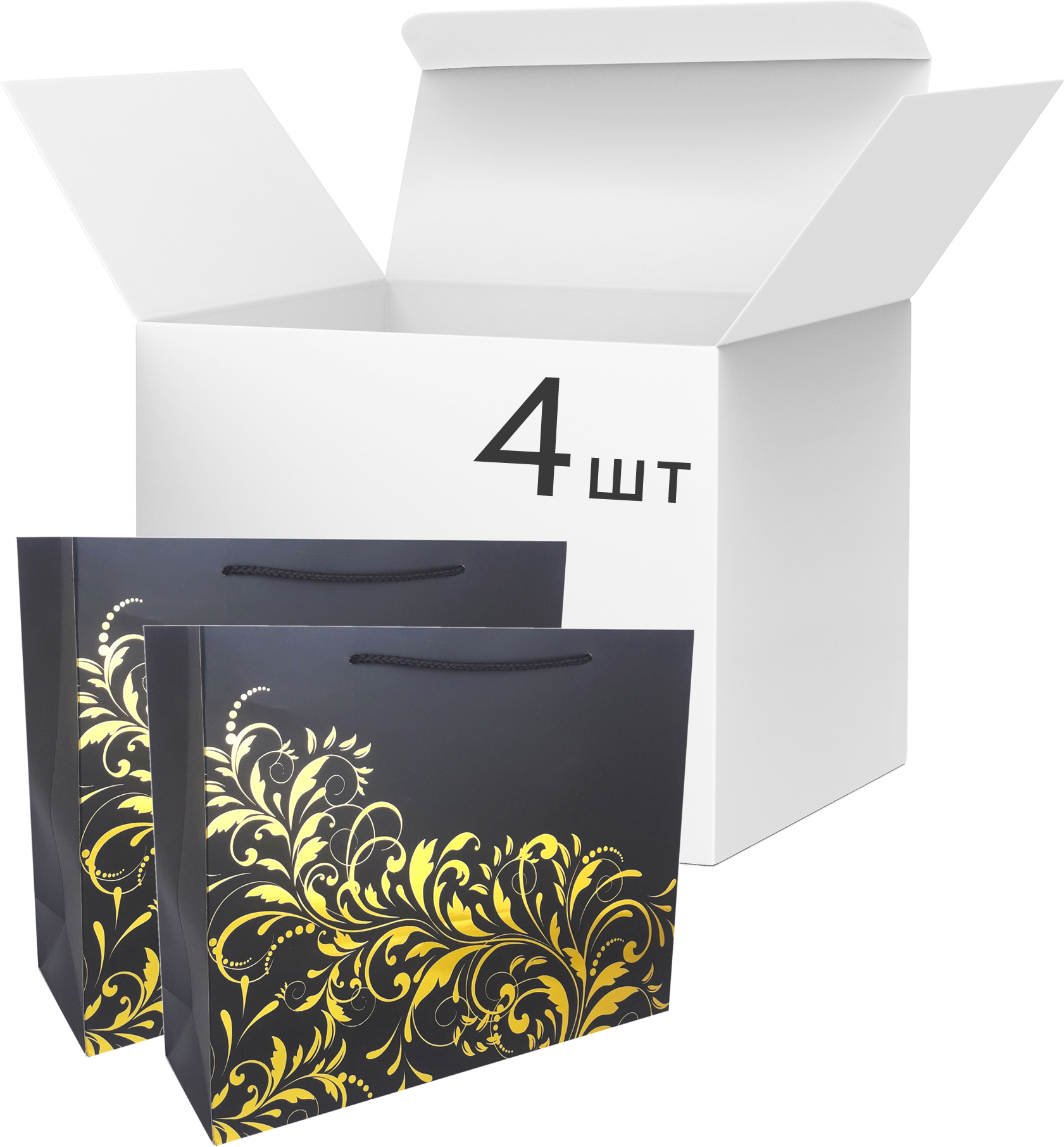 Набор пакетов подарочных Angel Gifts 440х310х120 мм Черный 4 шт (Я45986_AG91376_4)
Набор пакетов подарочных Angel Gifts 440х310х120 мм Черный 4 шт (Я45986_AG91376_4)
