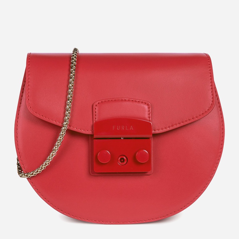Женская кожаная сумка Furla Metropolis Mini Crossbody Round - Vitello Красная
Женская кожаная сумка Furla Metropolis Mini Crossbody Round - Vitello Красная