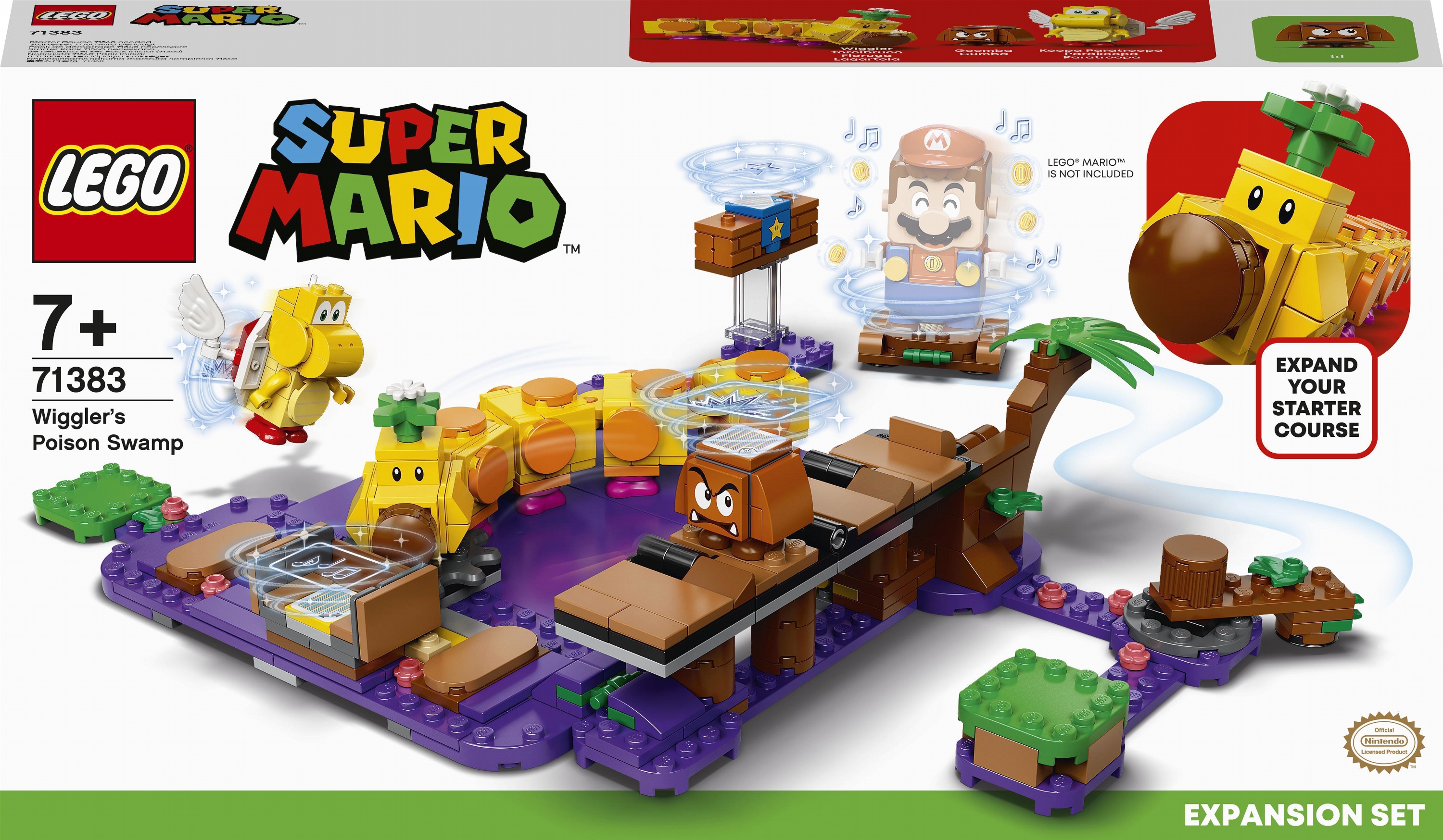 Конструктор LEGO Super Mario Ядовитое болото гусеницы. Дополнительный уровень. 374 детали (71383)
Конструктор LEGO Super Mario Ядовитое болото гусеницы. Дополнительный уровень. 374 детали (71383)