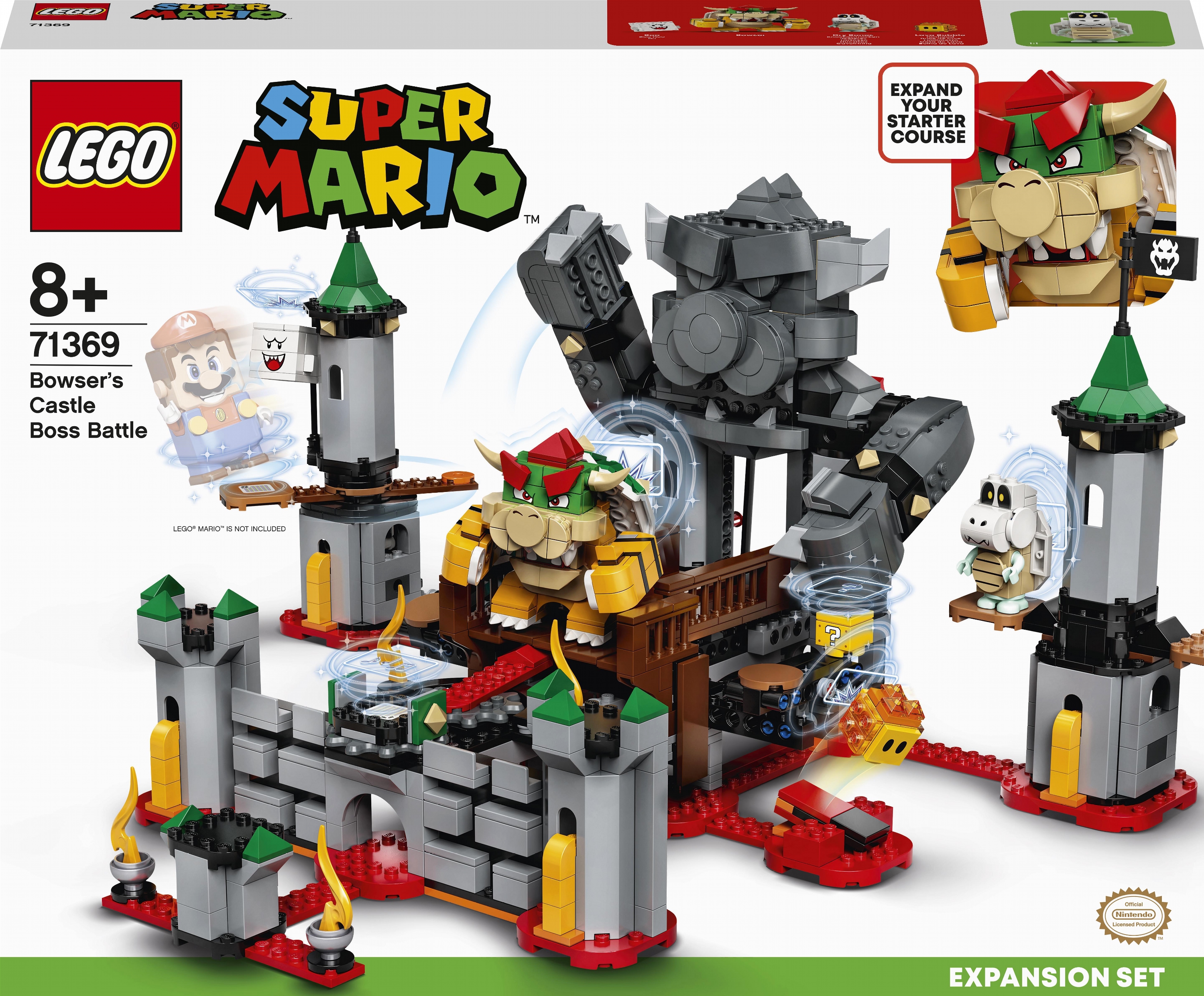 Конструктор LEGO Super Mario Решающая битва в замке Боузера дополнительный набор 1010 деталей (71369)
Конструктор LEGO Super Mario Решающая битва в замке Боузера дополнительный набор 1010 деталей (71369)