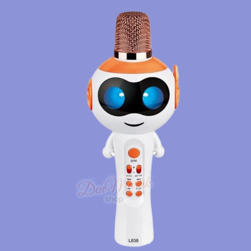 Портативный детский беспроводный Караоке микрофон L838 с BlueTooth колонка Alien Robot Оранжевый T020_O
Портативный детский беспроводный Караоке микрофон L838 с BlueTooth колонка Alien Robot Оранжевый T020_O