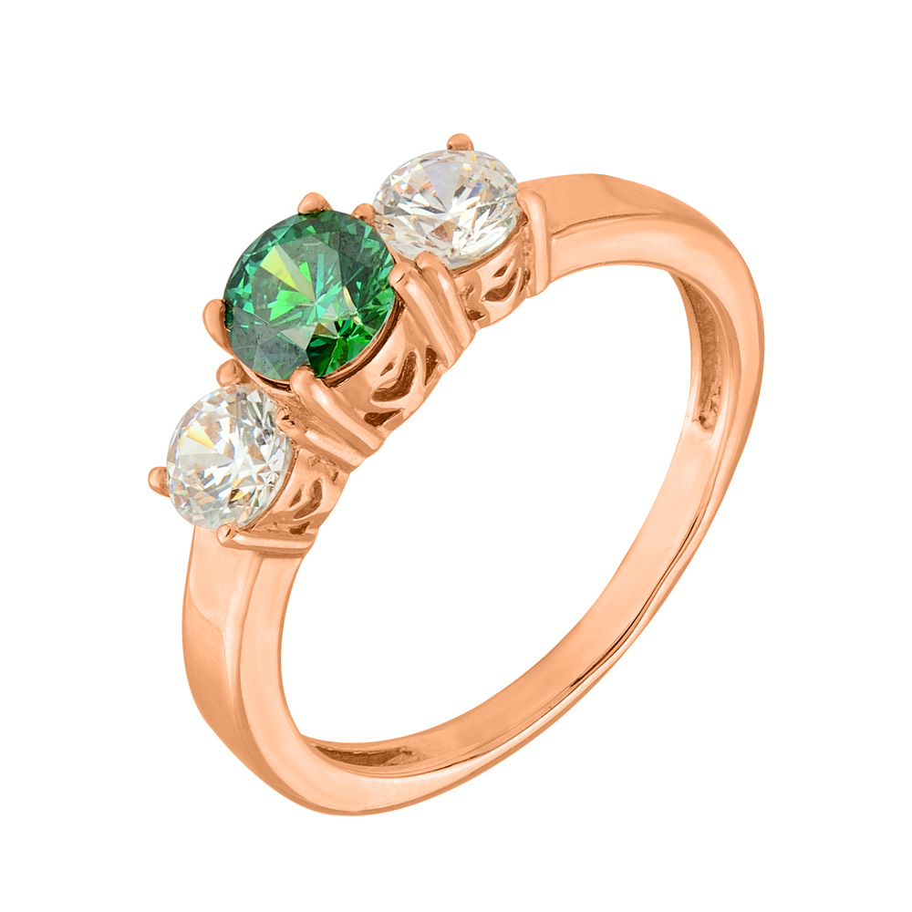 Кольцо из красного золота с зеленым и белыми кристаллами Swarovski 000130195 16 размера
Кольцо из красного золота с зеленым и белыми кристаллами Swarovski 000130195 16 размера