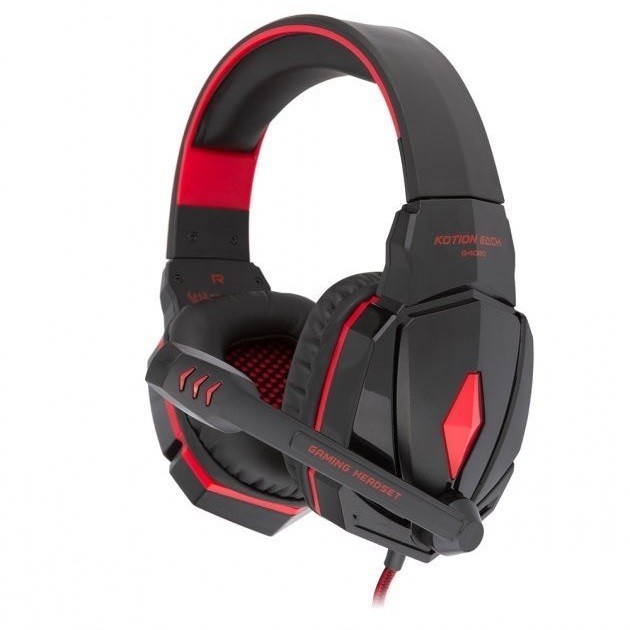 Игровые наушники Kotion Each Gaming G4000 с подсветкой и микрофоном для ПК black-red
Игровые наушники Kotion Each Gaming G4000 с подсветкой и микрофоном для ПК black-red