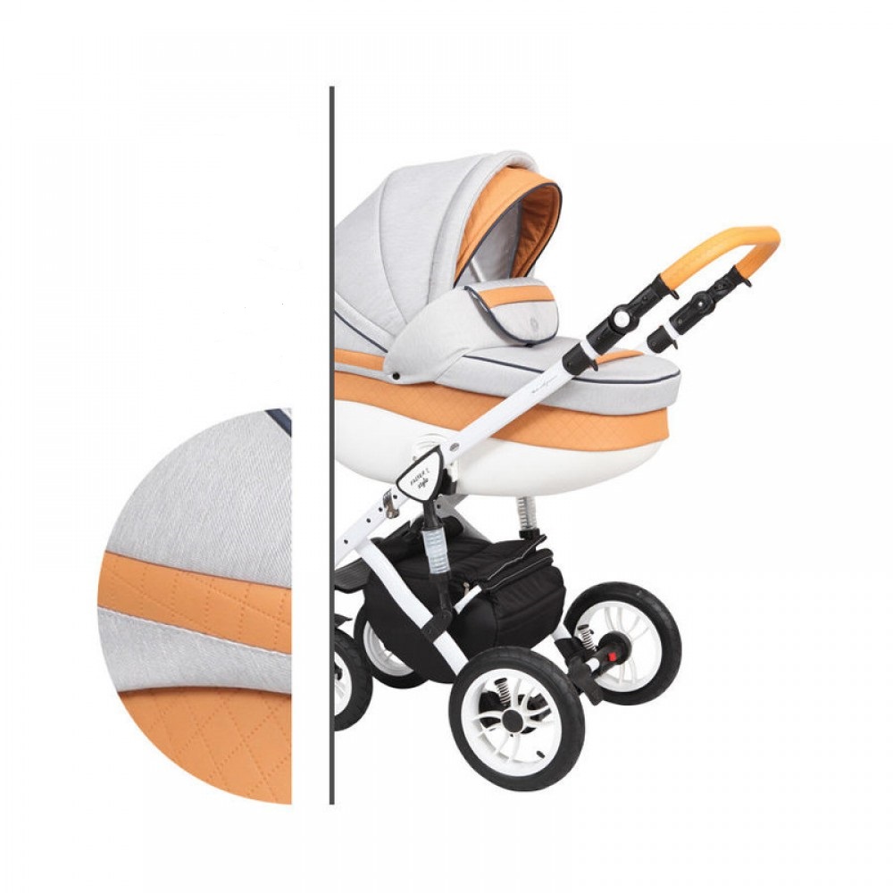 Коляска универсальная 2 в 1 Baby Merc Faster Style 2 Fll/19C Белый/Оранжевый с дождевиком и матрасом + москитная сетка, чехлы и сумка для мамы
Коляска универсальная 2 в 1 Baby Merc Faster Style 2 Fll/19C Белый/Оранжевый с дождевиком и матрасом + москитная сетка, чехлы и сумка для мамы