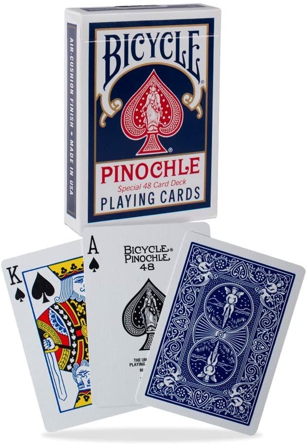 Гральні карти Bicycle Pinochle Playing Cards - Poker Size blue (91-69012) ( B0001HKDYU )
Гральні карти Bicycle Pinochle Playing Cards - Poker Size blue (91-69012) ( B0001HKDYU )