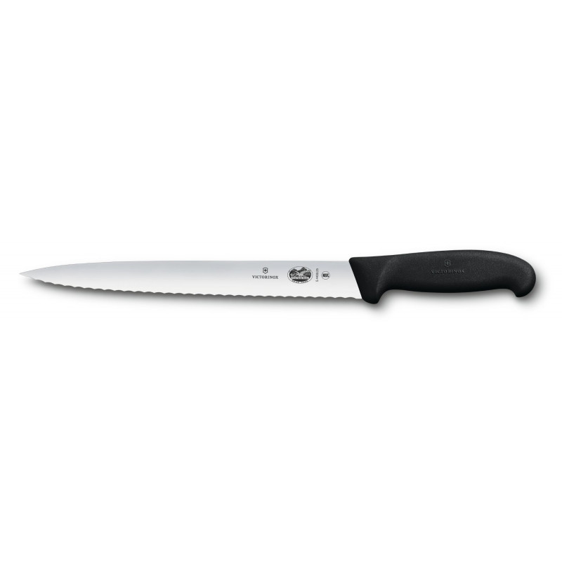 Ніж кухонний Victorinox Fibrox Slicing для нарізки 25 см серрейторна заточка (Vx54433.25)
Ніж кухонний Victorinox Fibrox Slicing для нарізки 25 см серрейторна заточка (Vx54433.25)