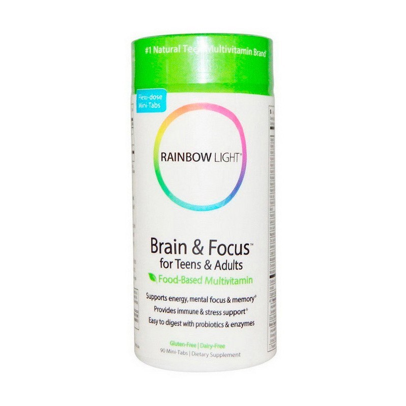 Витамины Rainbow Light Brain & Focus for Teens and Adults для мозга подростков и взрослых 90 таблеток
Витамины Rainbow Light Brain & Focus for Teens and Adults для мозга подростков и взрослых 90 таблеток