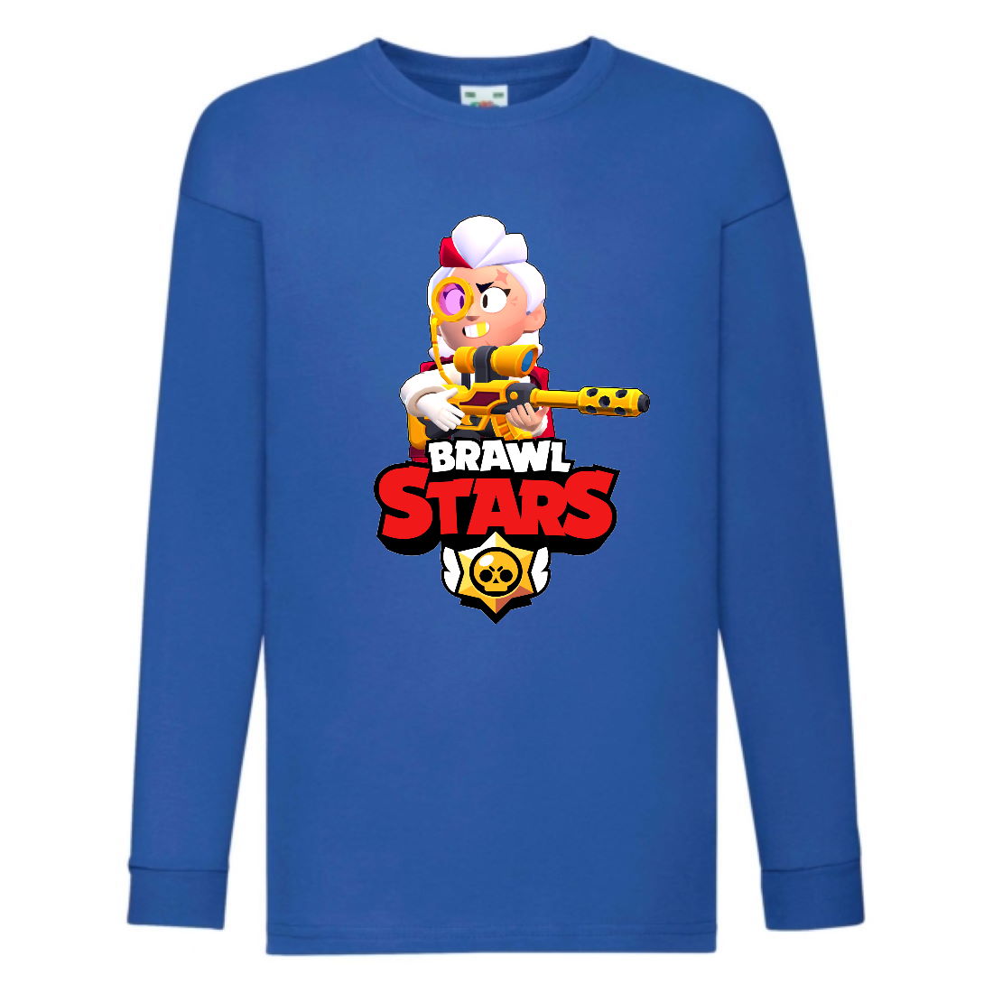 Лонгслив реглан Brawl Stars Belle Gold (Бравл Старс Бэлль Золотая) синяя (BRST blu) 164 см
Лонгслив реглан Brawl Stars Belle Gold (Бравл Старс Бэлль Золотая) синяя (BRST blu) 164 см