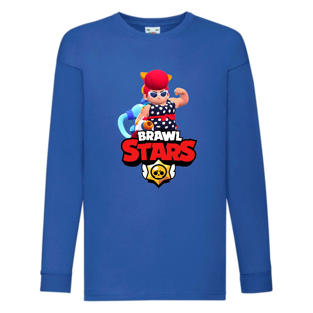 Лонгслив реглан Brawl Stars Pam Beach (Бравл Старс Пэм Пляжная) синяя (BRST blu) 128 см
Лонгслив реглан Brawl Stars Pam Beach (Бравл Старс Пэм Пляжная) синяя (BRST blu) 128 см