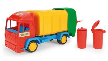 Игрушечный мусоровоз Mini truck, красная кабина, желтый кузов - Wader (20-164631)
Игрушечный мусоровоз Mini truck, красная кабина, желтый кузов - Wader (20-164631)